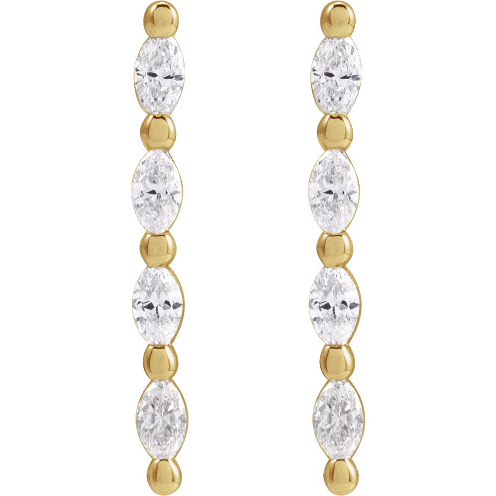 Foster Diamond Bar Earrings