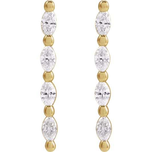 Foster Diamond Bar Earrings