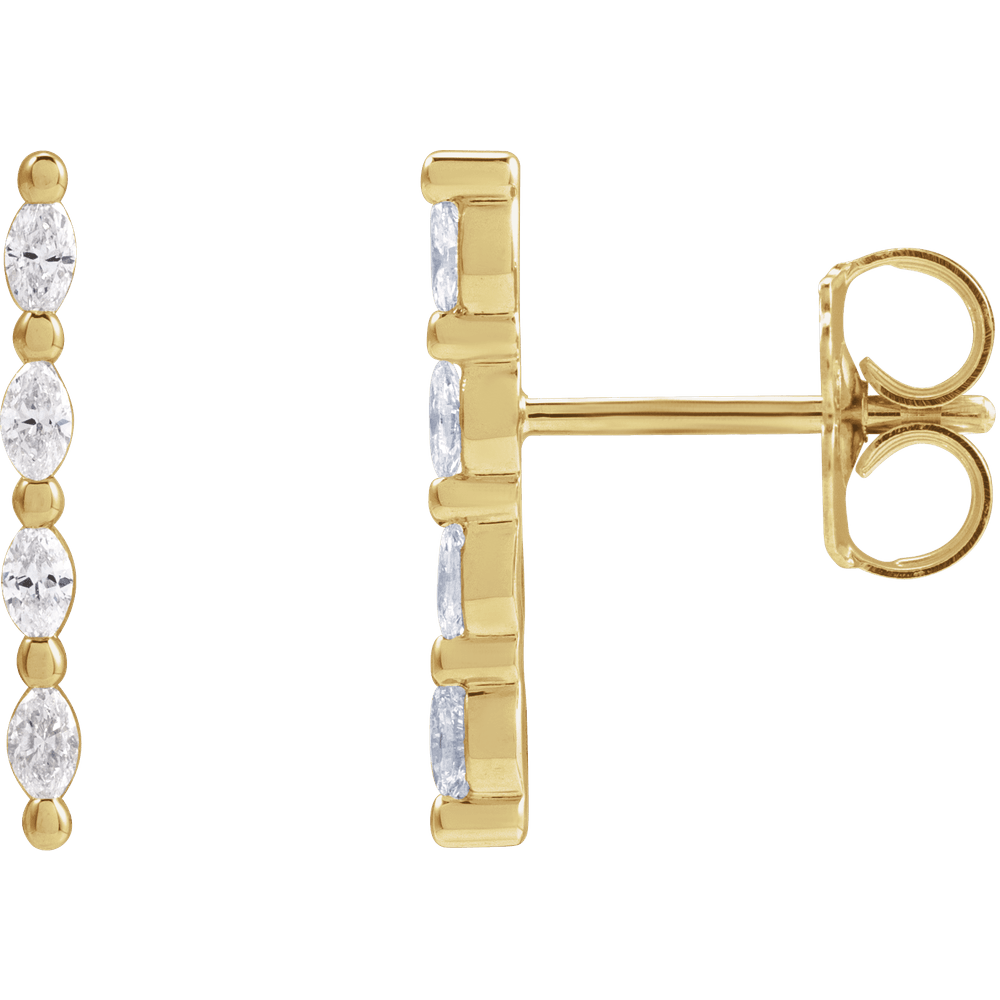 Foster Diamond Bar Earrings