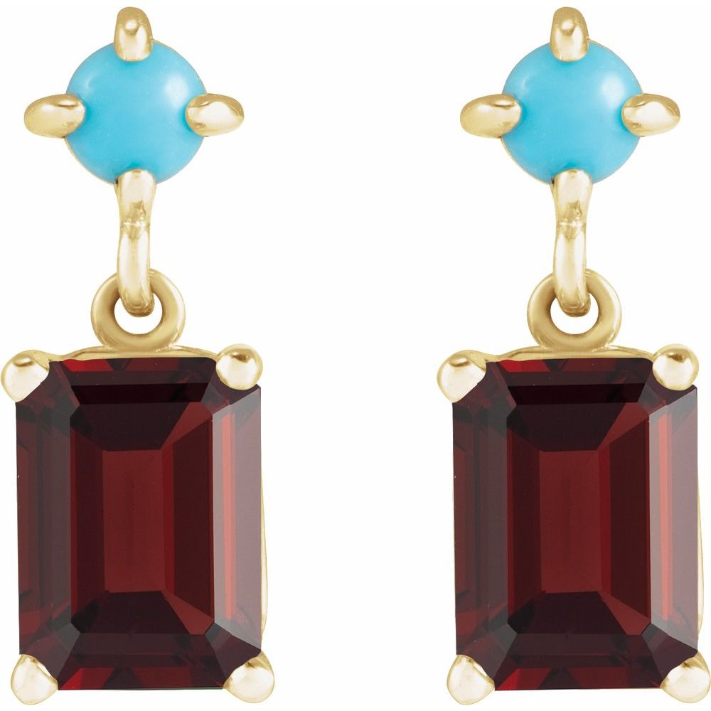Eloise Drop Gemstone Earrings