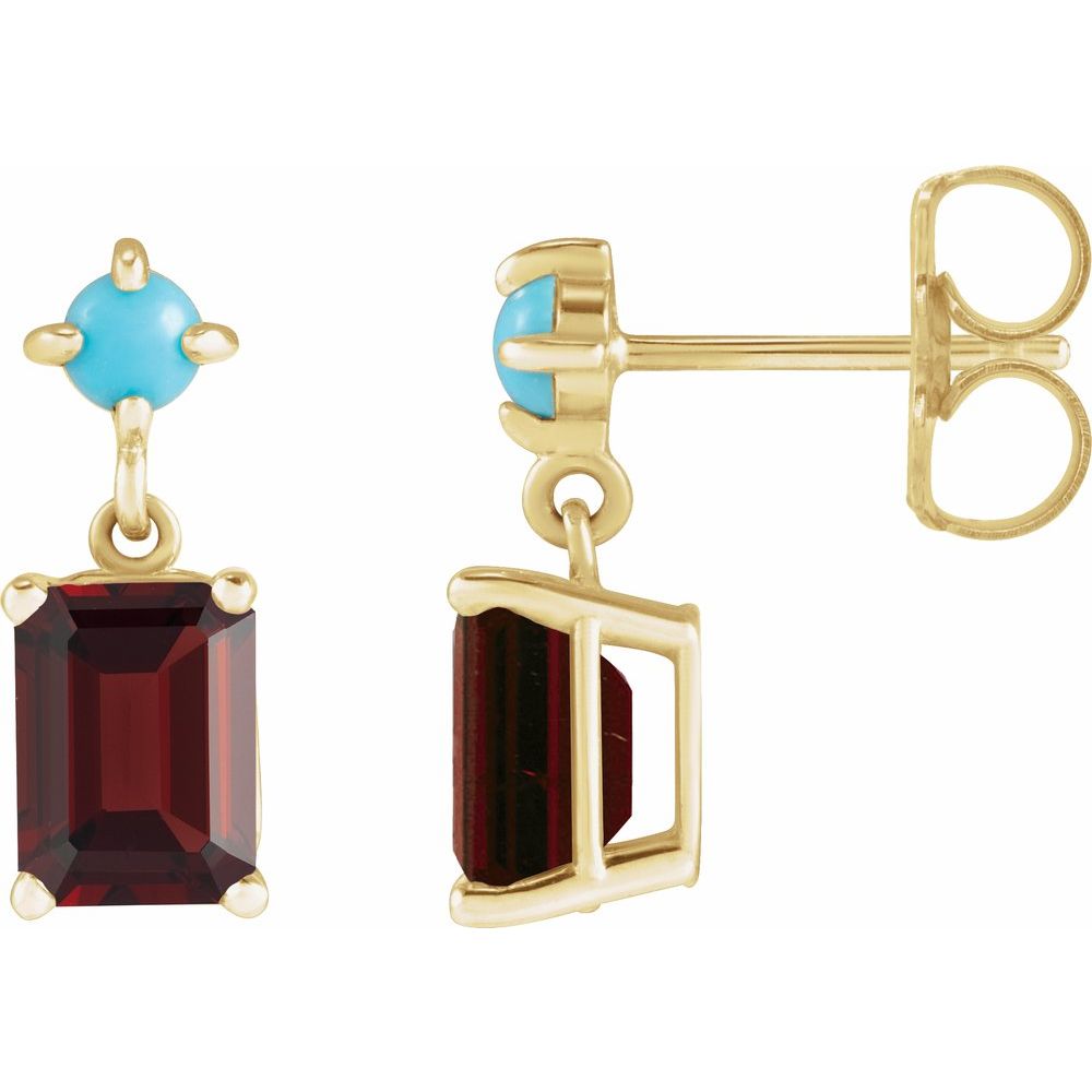 Eloise Drop Gemstone Earrings
