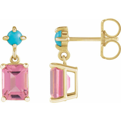 Eloise Drop Gemstone Earrings