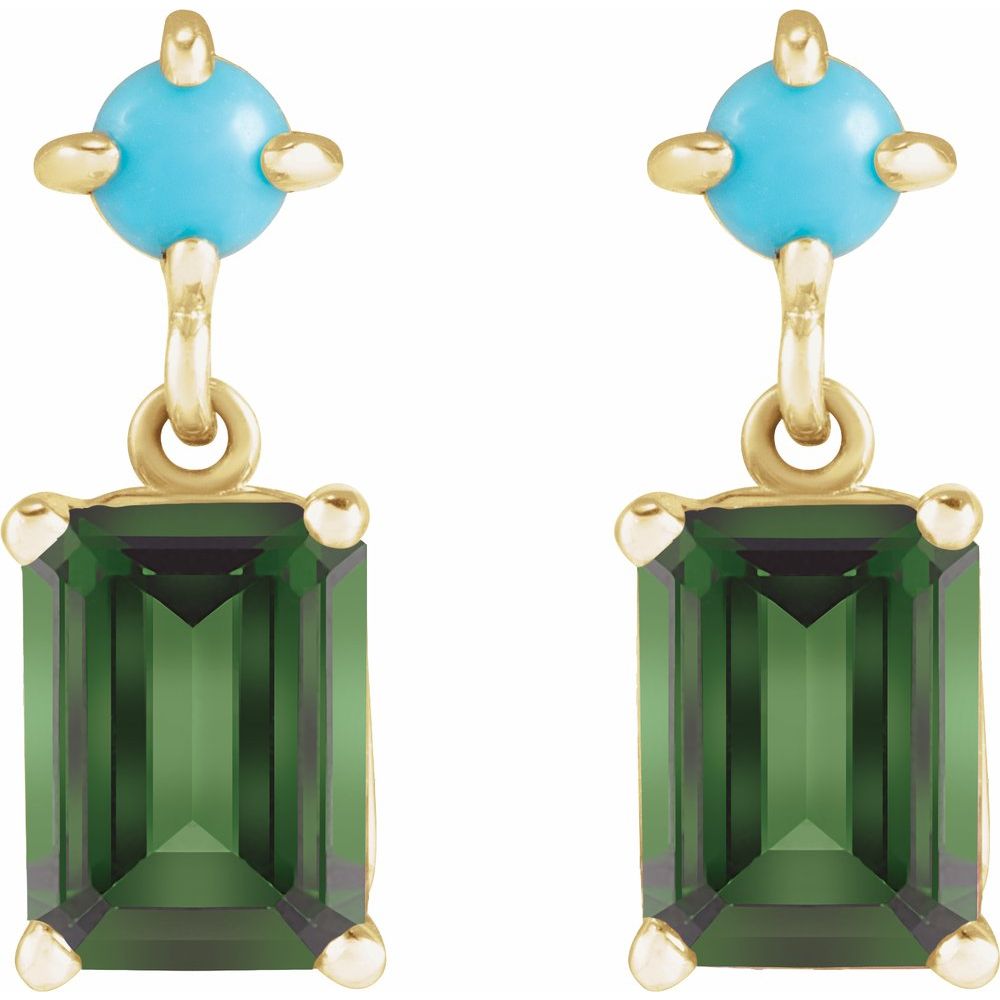 Eloise Drop Gemstone Earrings