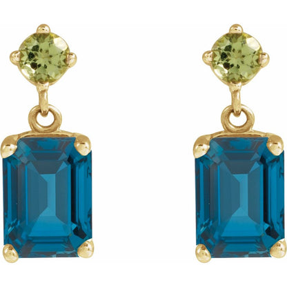 Eloise Drop Gemstone Earrings