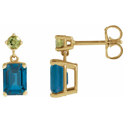 Eloise Drop Gemstone Earrings