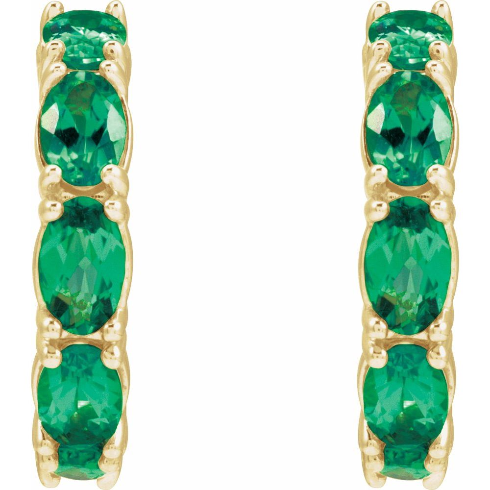 Tate Lab Gemstone Huggies