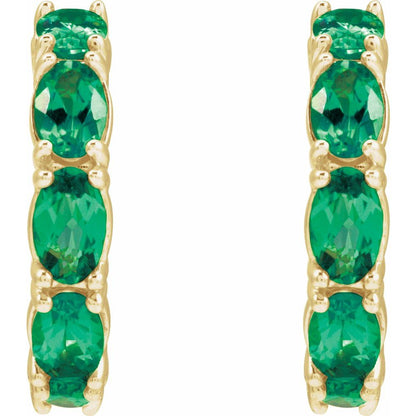 Tate Lab Gemstone Huggies