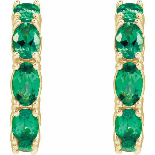 Tate Lab Gemstone Huggies
