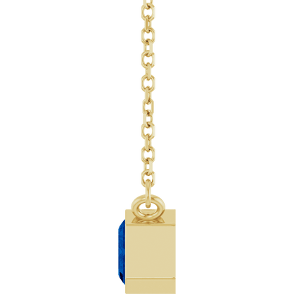 Betty Emerald Bezel Necklace