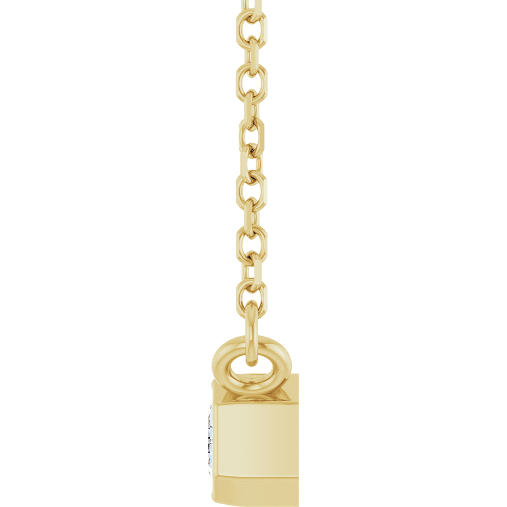 Betty Emerald Bezel Necklace