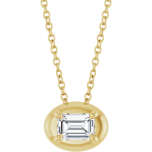 Hattie Lab Emerald Necklace
