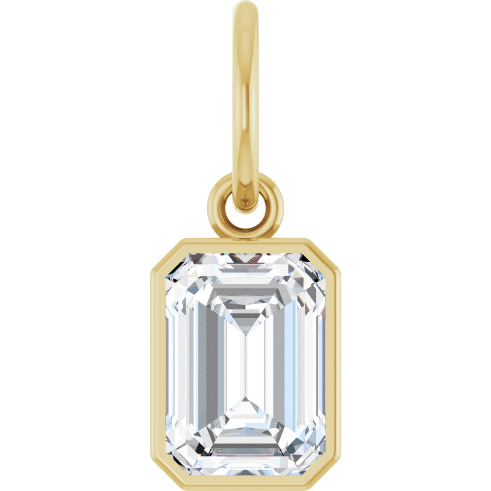 Lane Lab Bezel Emerald Charm
