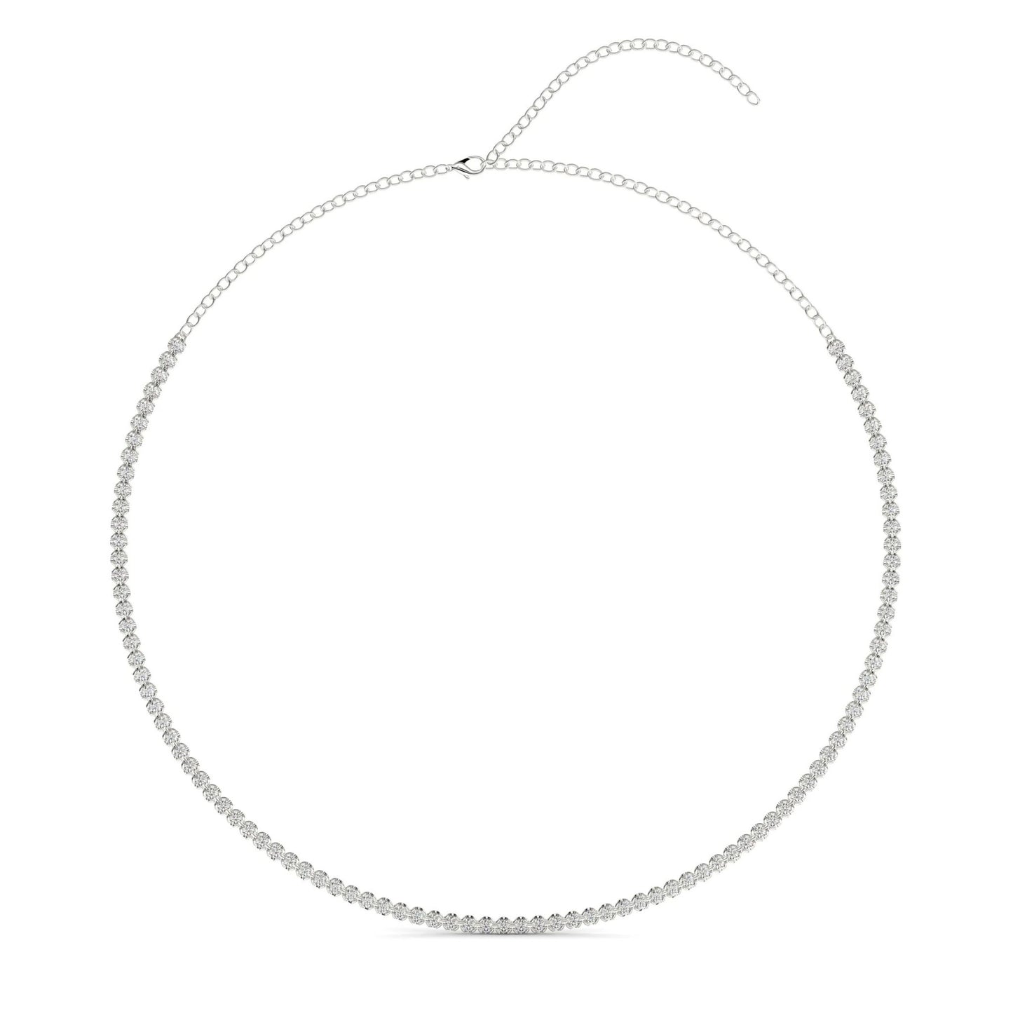Adjustable diamond tennis choker