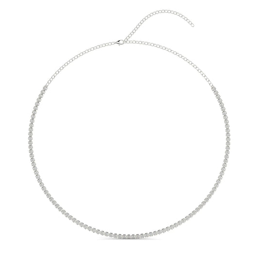 Adjustable diamond tennis choker