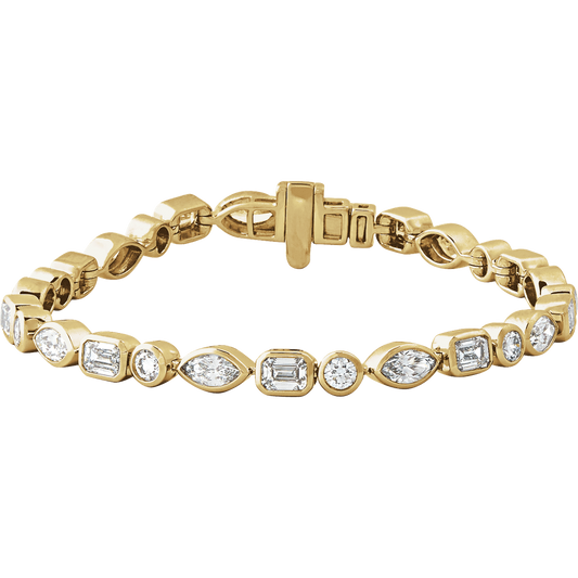 Penny Multi Stone Lab Diamond Tennis Bracelet
