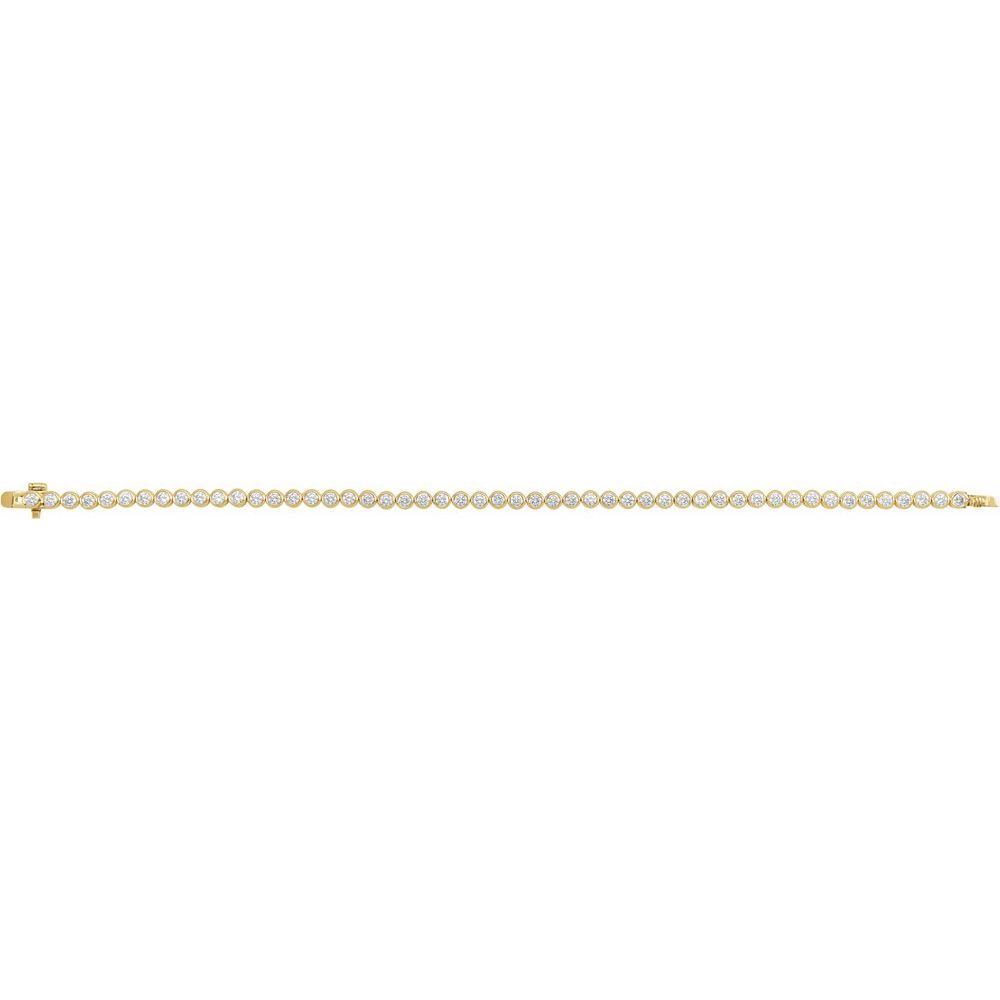 Olivia Bezel Lab Diamond Tennis Bracelet