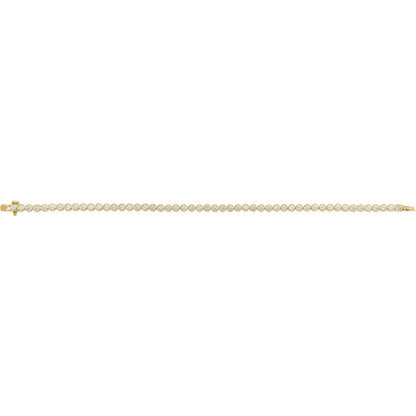 Olivia Bezel Lab Diamond Tennis Bracelet