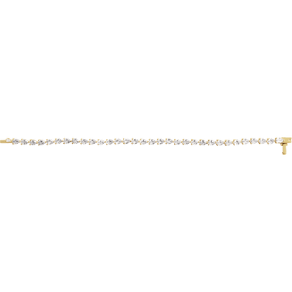 Ella Pear Lab Diamond Tennis Bracelet