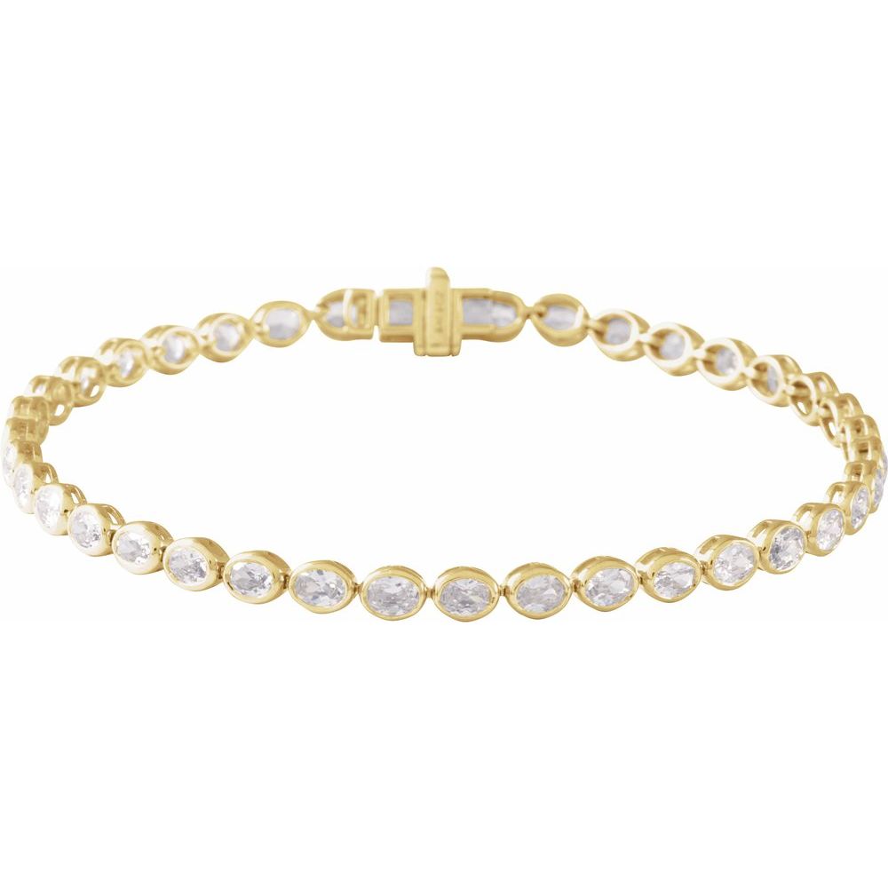 Nora Oval Lab Diamond Tennis Bracelet