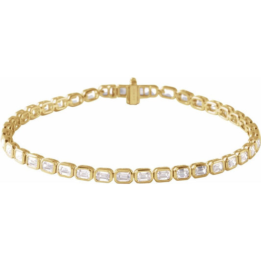Clara Emerald Lab Diamond Tennis Bracelet