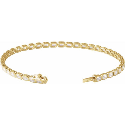 Clara Emerald Lab Diamond Tennis Bracelet