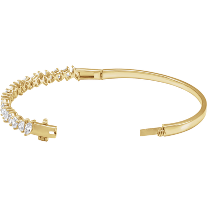Ada Multi Shape Lab Grown Diamond Bangle