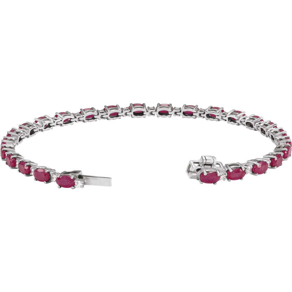 Colette Gemstone and Diamond Tennis Bracelet