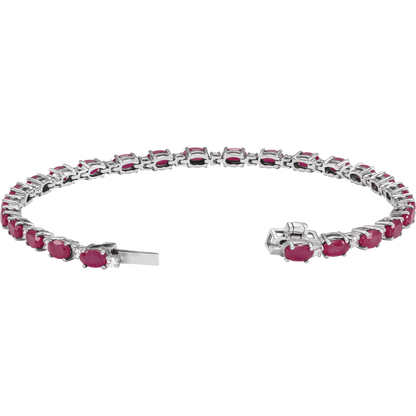 Colette Gemstone and Diamond Tennis Bracelet
