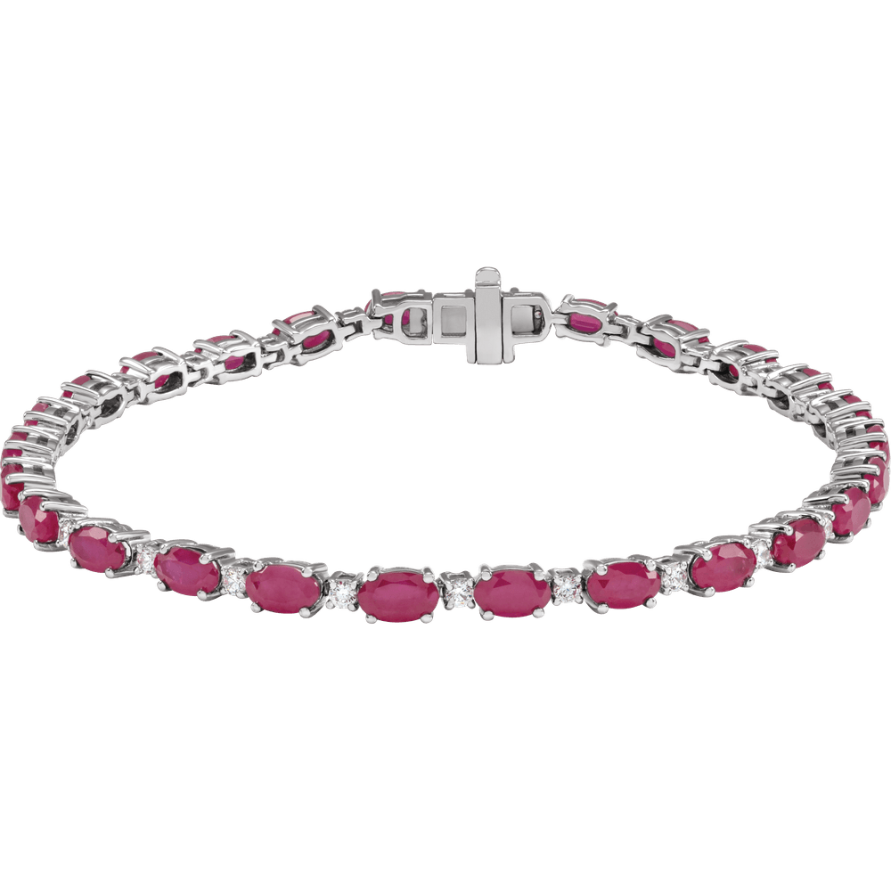 Colette Gemstone and Diamond Tennis Bracelet