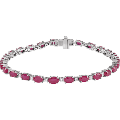 Colette Gemstone and Diamond Tennis Bracelet
