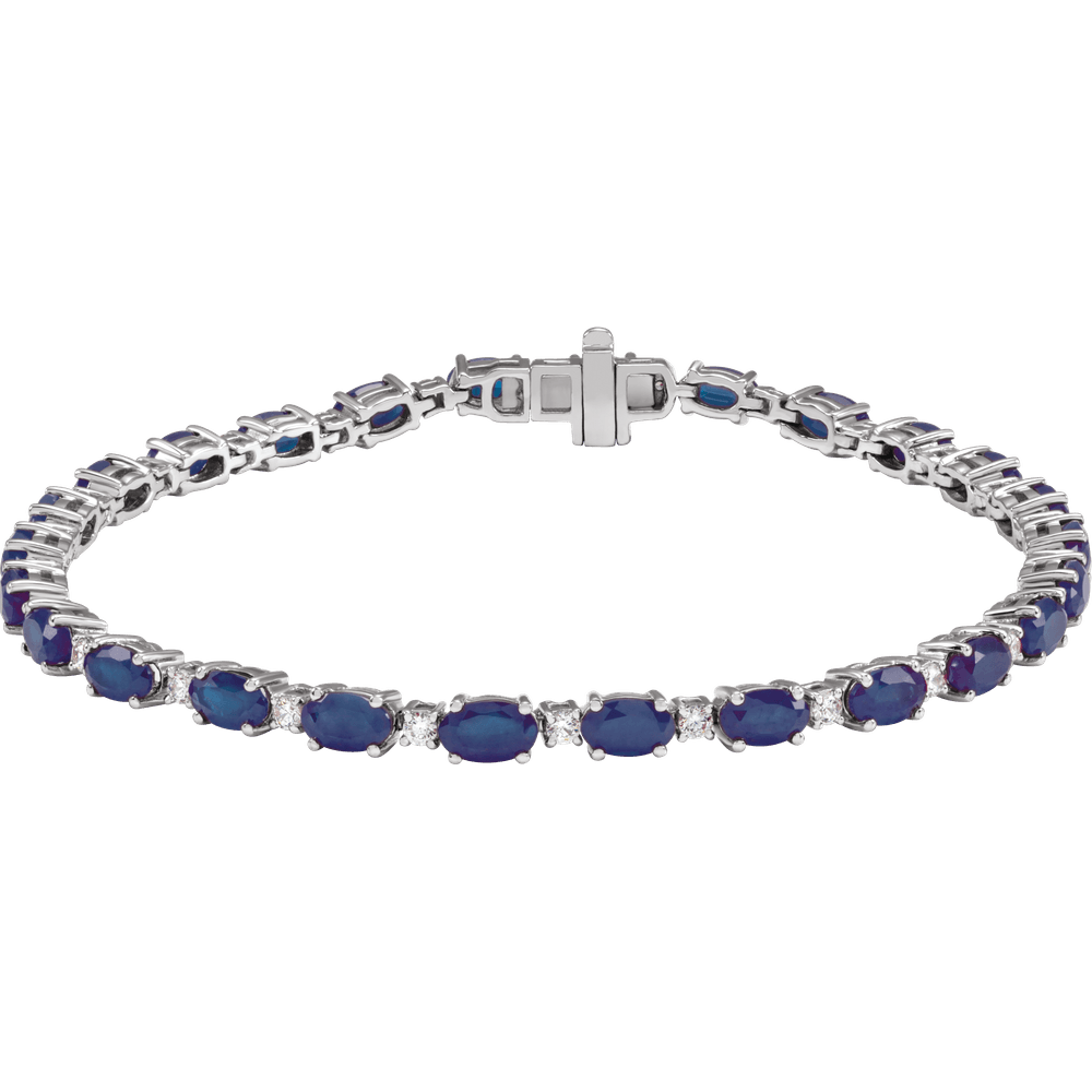 Colette Gemstone and Diamond Tennis Bracelet