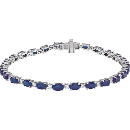 Colette Gemstone and Diamond Tennis Bracelet