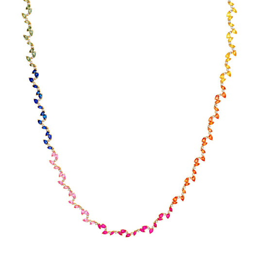 Blooming Sapphire Necklace