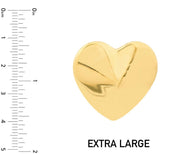 Puffy Heart Stud Earrings