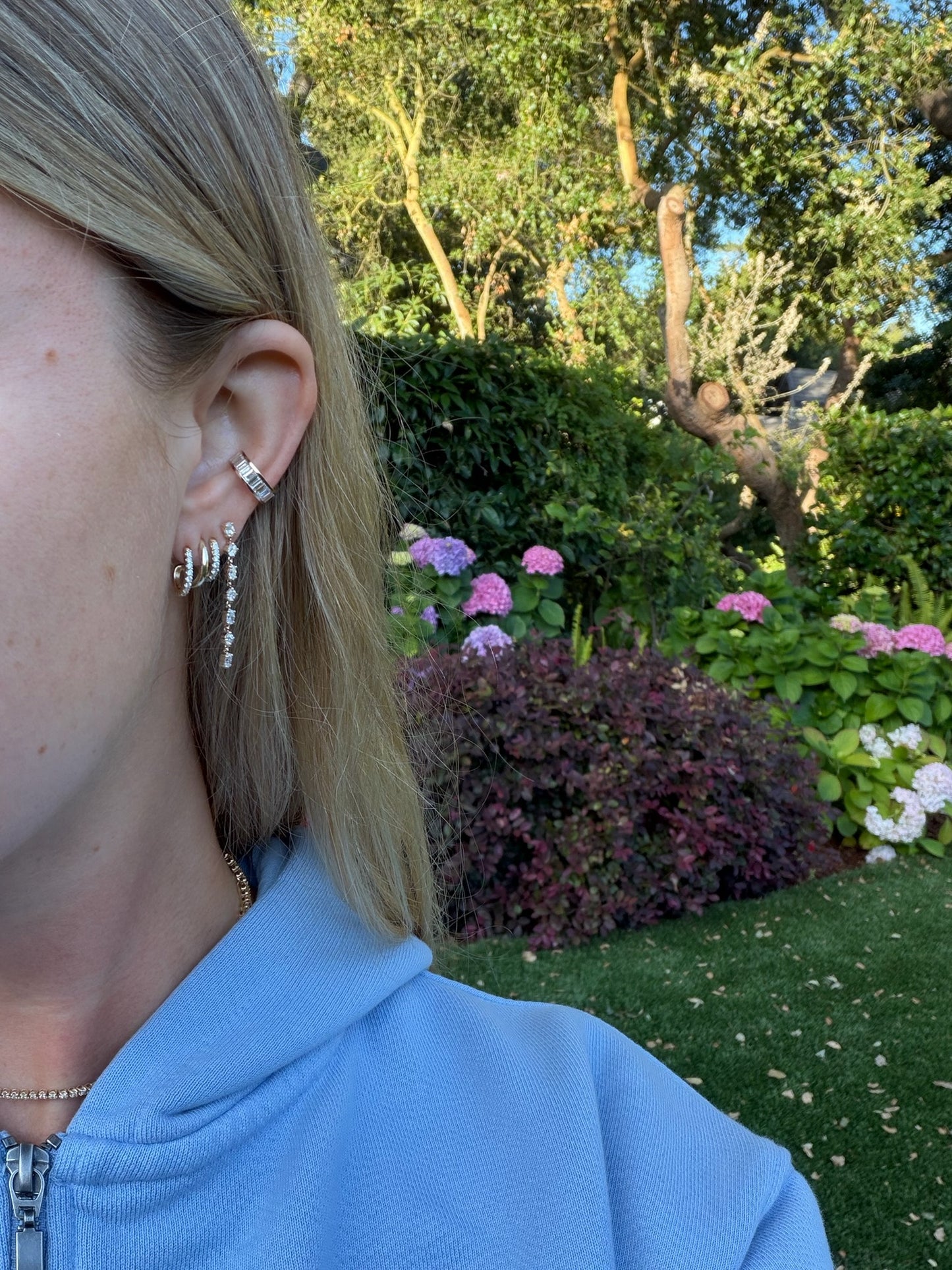 June Baguette Lab Diamond Ear Cuff