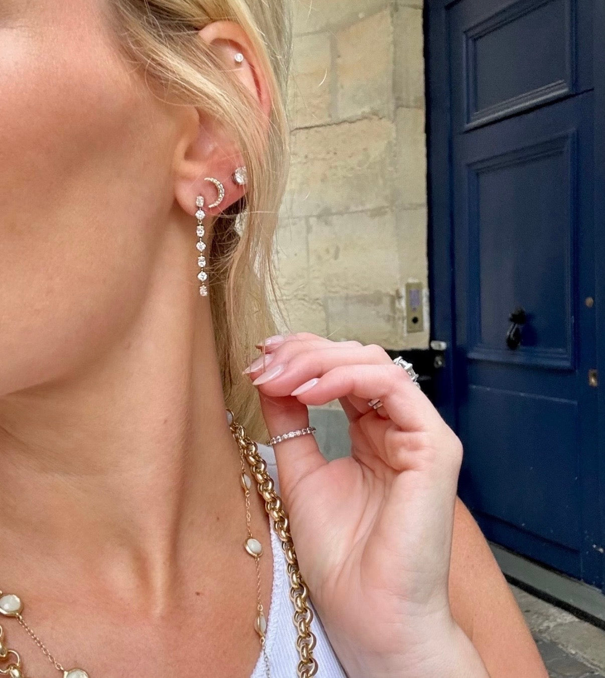 Sofia Diamond Dangle Earrings
