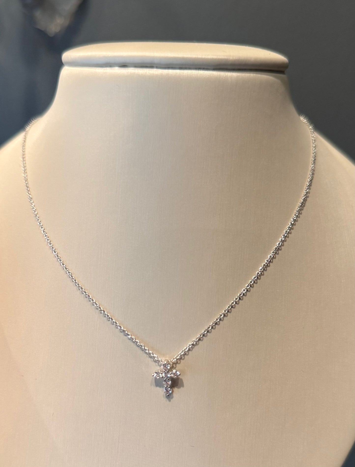 Campbell Diamond Cross Necklace