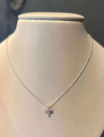 Campbell Diamond Cross Necklace