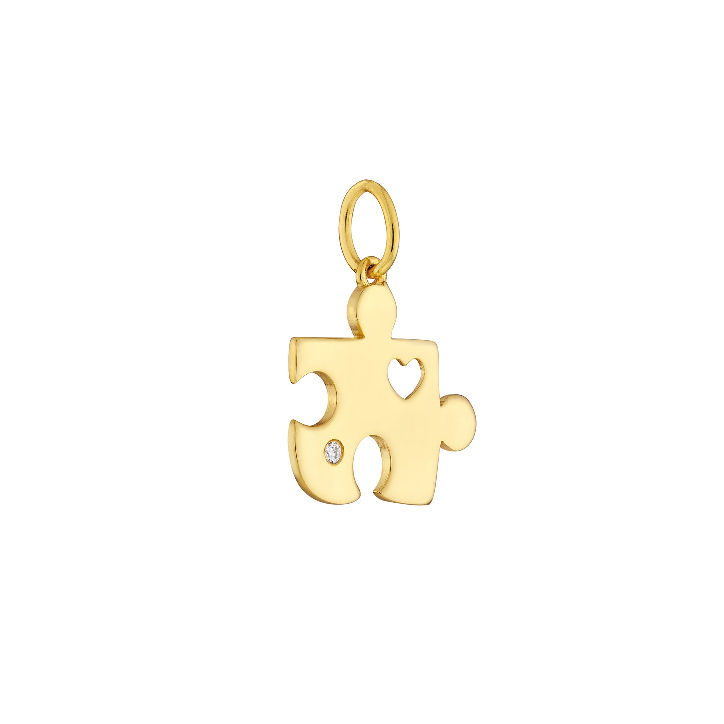 Diamond Puzzle Piece Charm