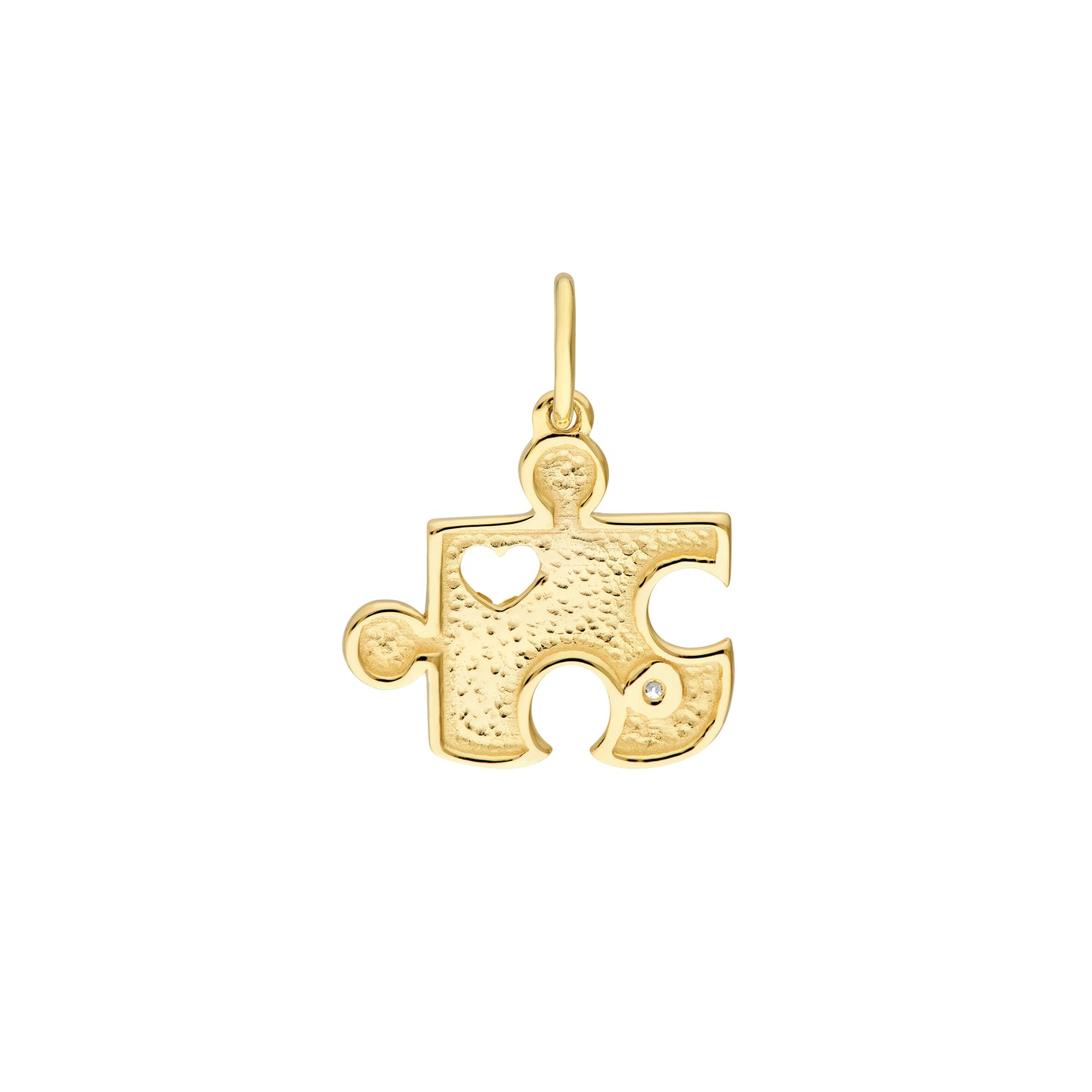 Diamond Puzzle Piece Charm