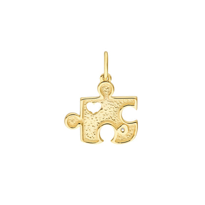 Diamond Puzzle Piece Charm