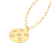 Diamond Star Medallion Necklace