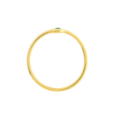 Emerald Bezel Ring