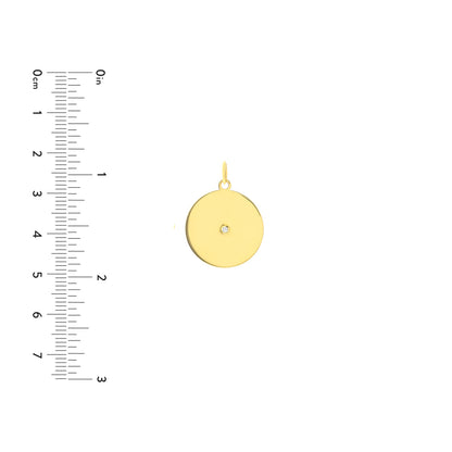 Diamond Disc Charm