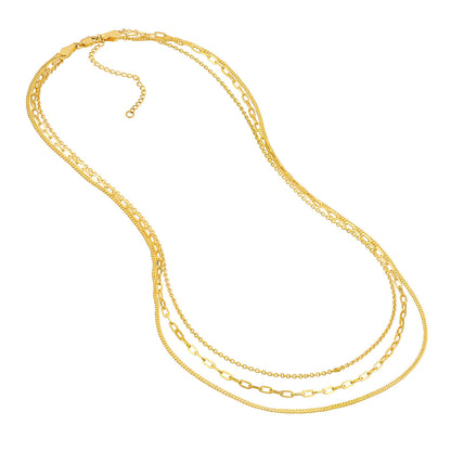 Triple Chain Necklace