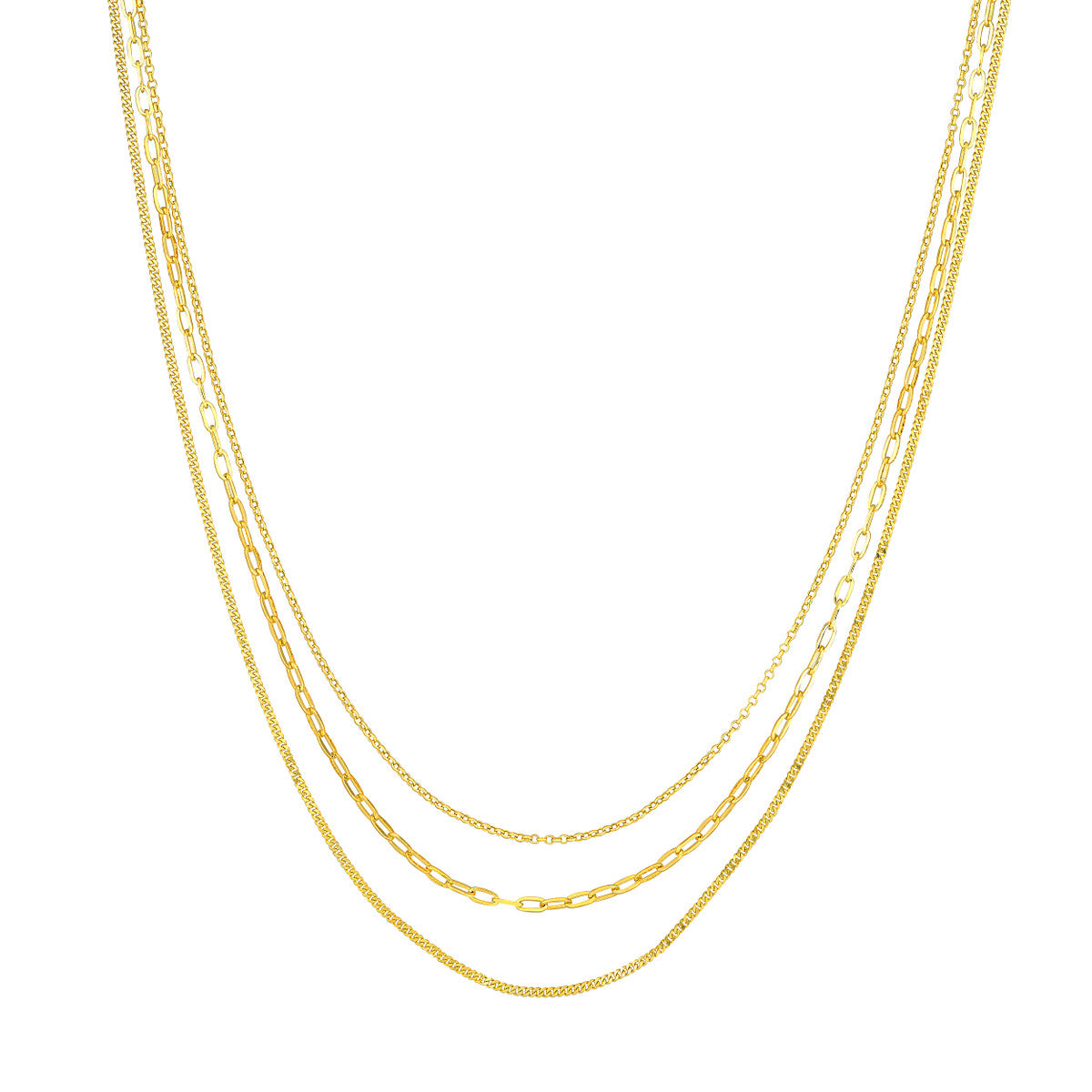 Triple Chain Necklace