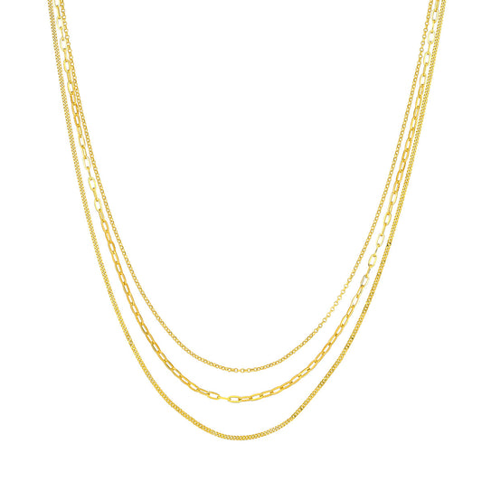 Triple Chain Necklace