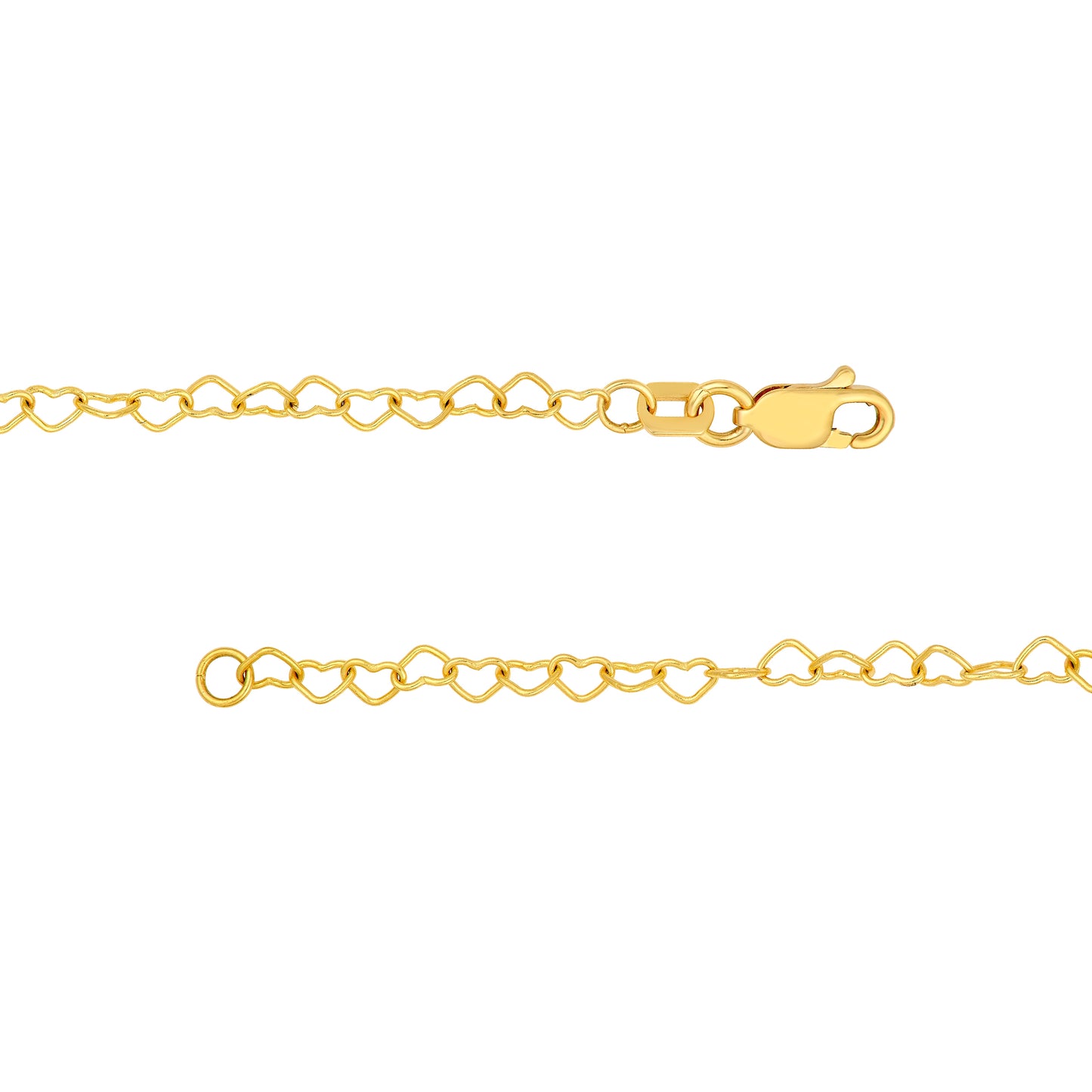 Puffy Heart Charm & Chain