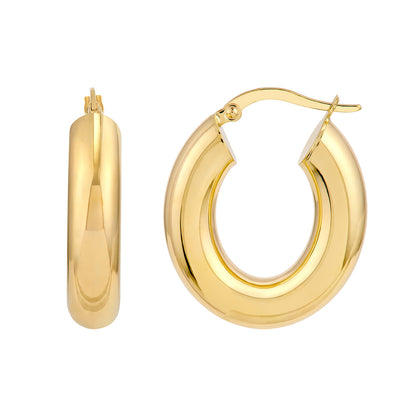 Oval Hoop Earrings