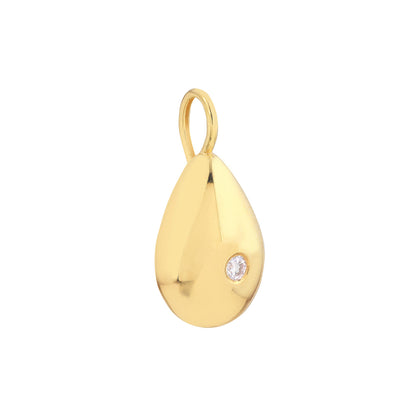 Oval Diamond Charm